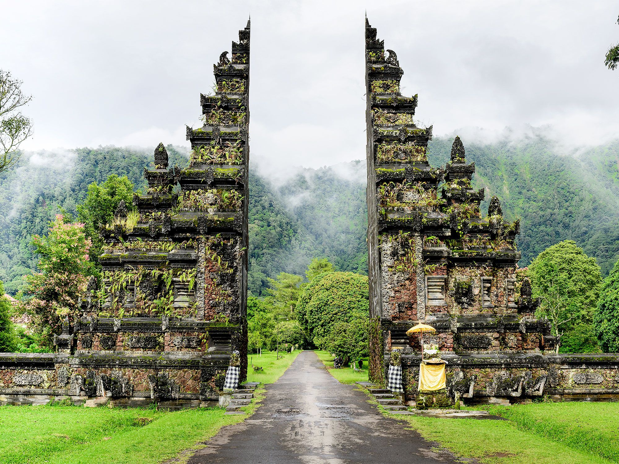 Temple gate in Bali, Indonesia