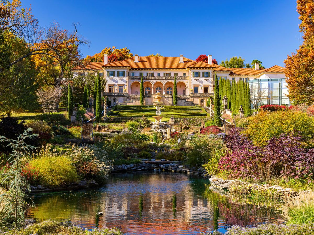 Philbrook Museum of Art and gardens in Tulsa, Oklahoma