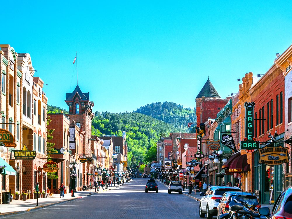 Main street of Deadwood, South Dakota