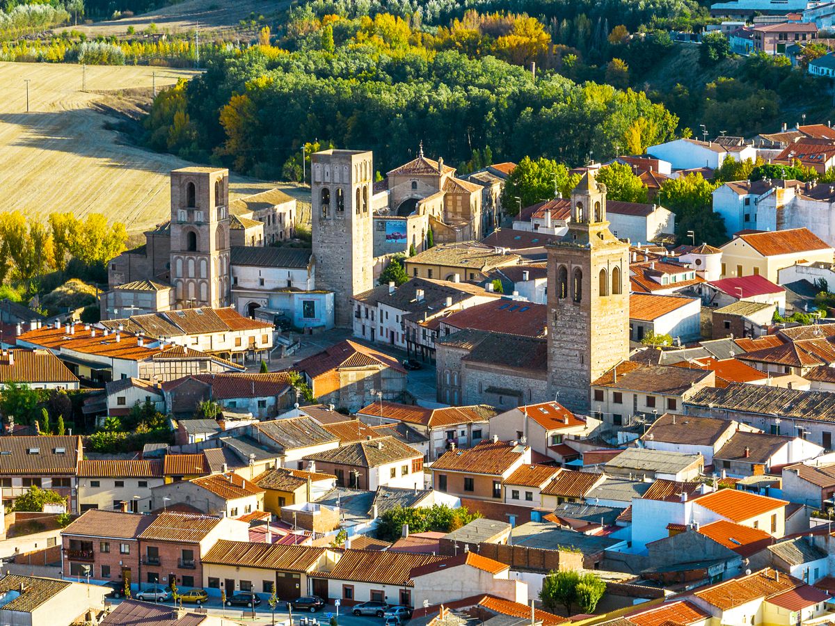 Aerial view of Ávila, Spain
