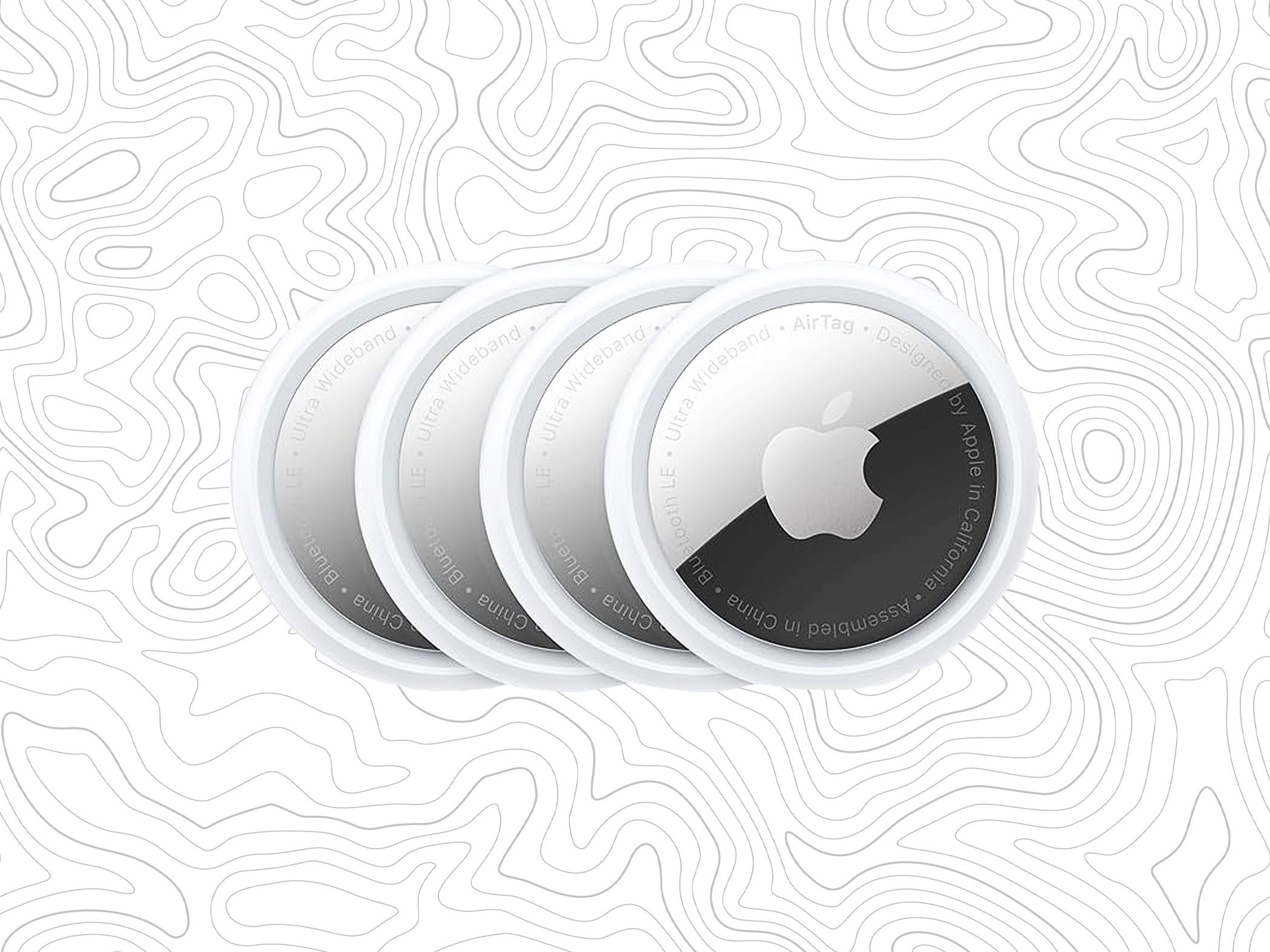 Product image of four Apple AirTags