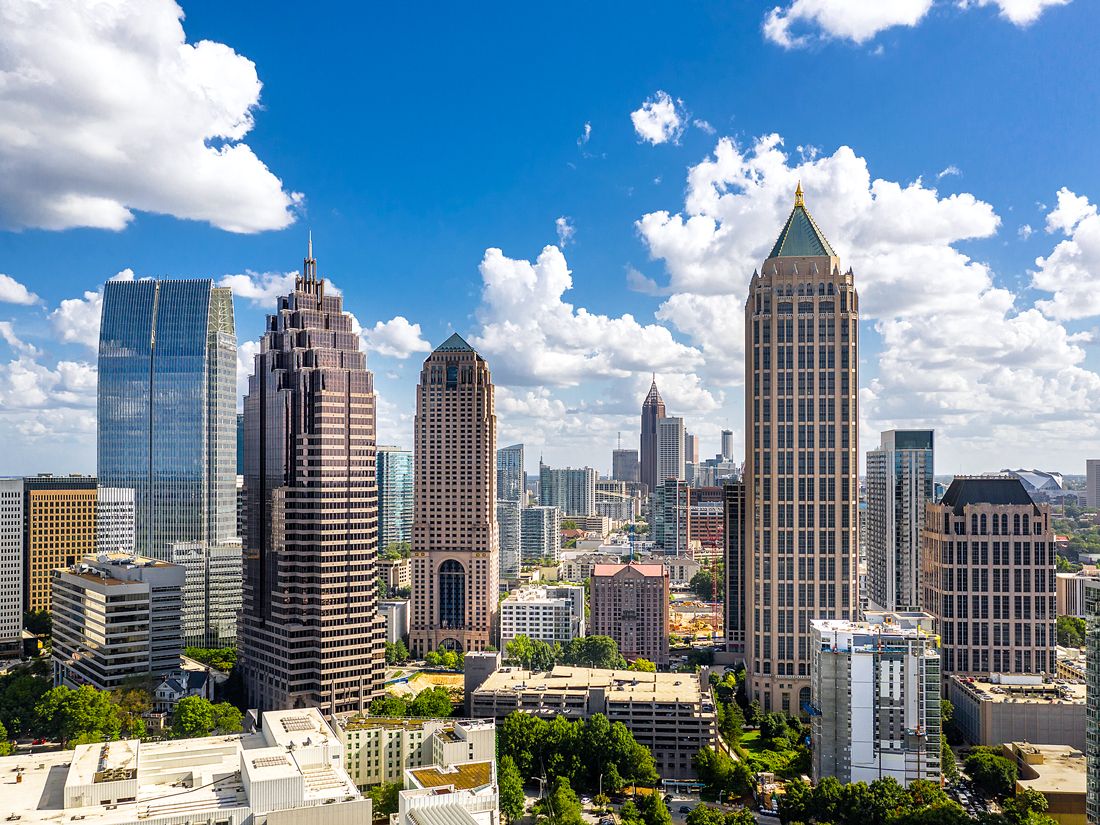 Downtown Atlanta, Georgia, seen from above