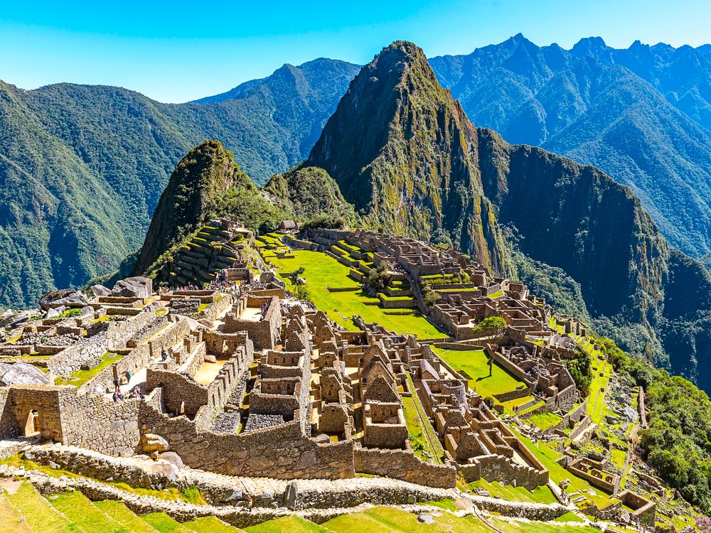 Overview of the Machu Picchu mountaintop citadel