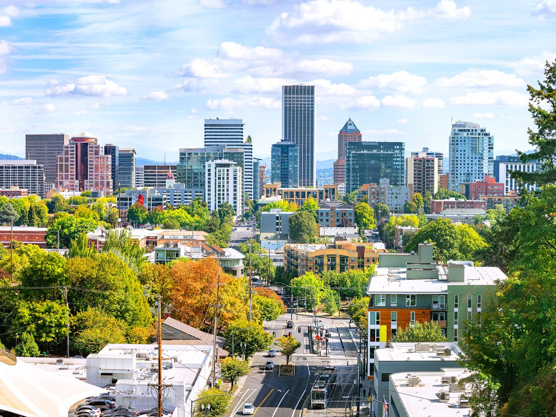 Cityscape of Portland, Oregon