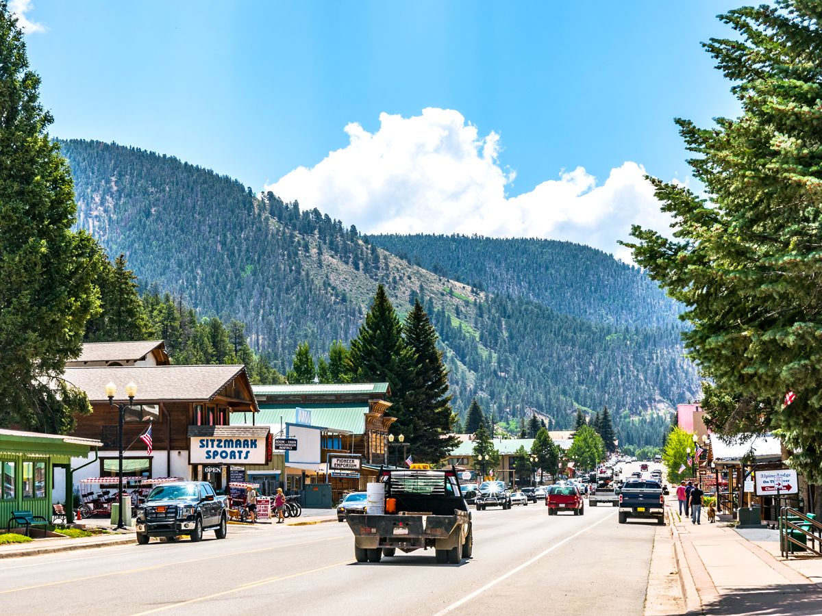 Main Street in Red River, New Mexico