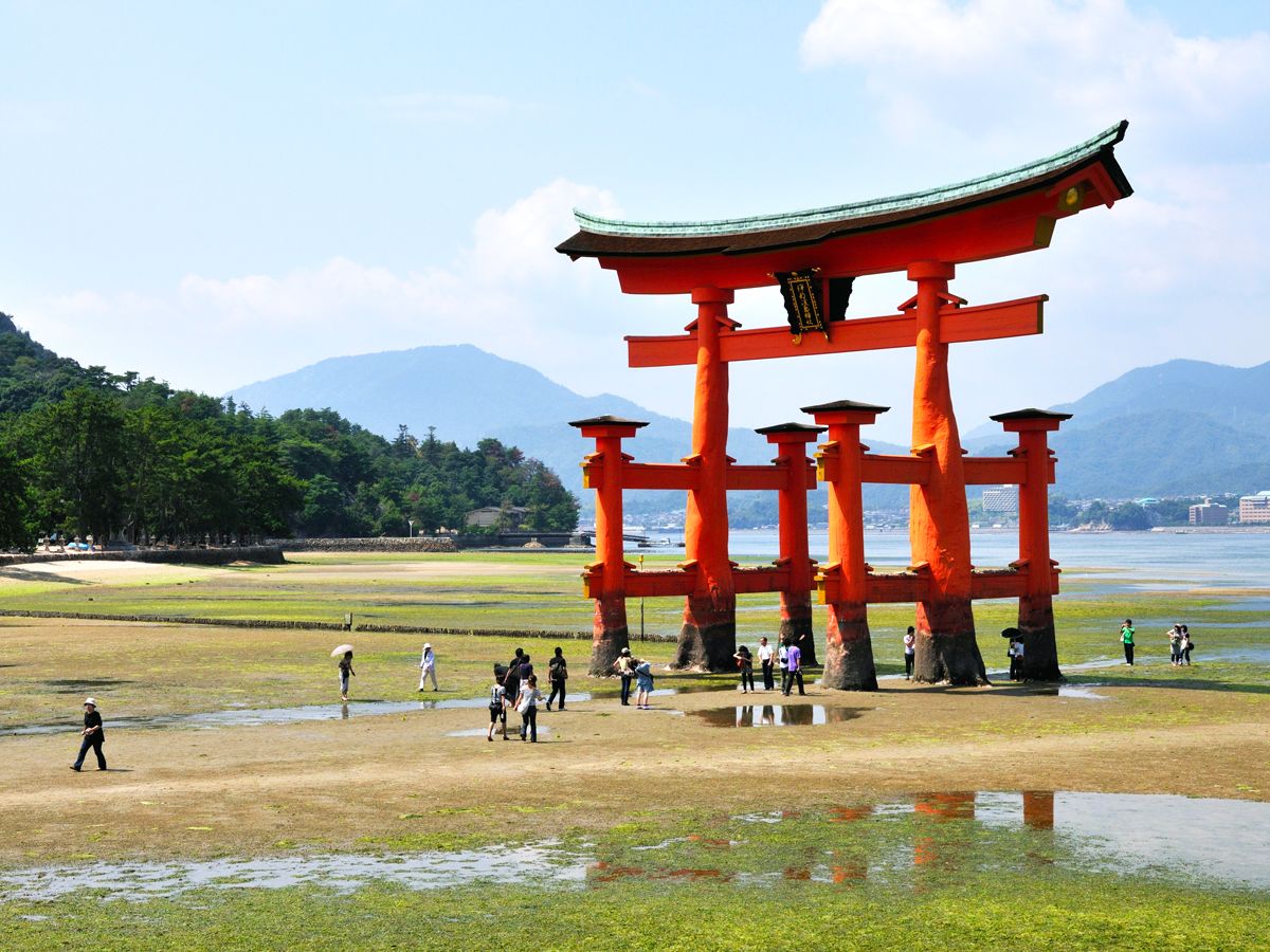 Itsukushima Shrime on the island of Miyajima, Japan