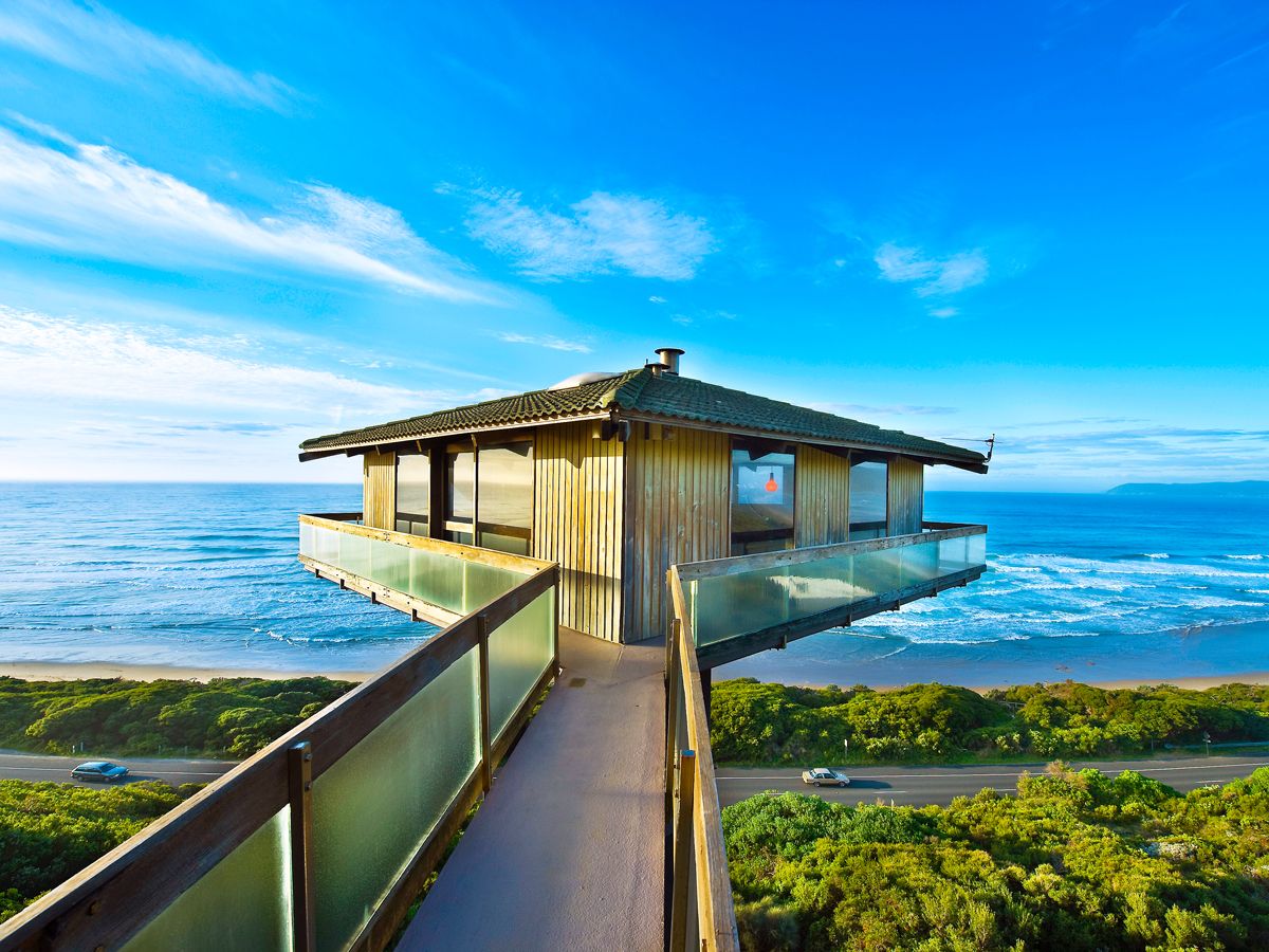 Pole House overlooking Australia's Great Ocean Road