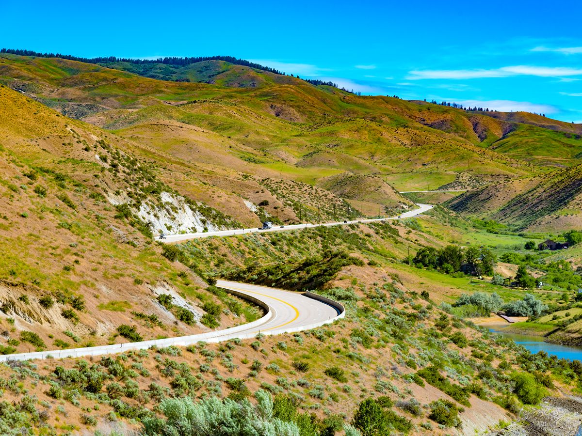 Ponderosa Pines Scenic Byway near Boise, Idaho