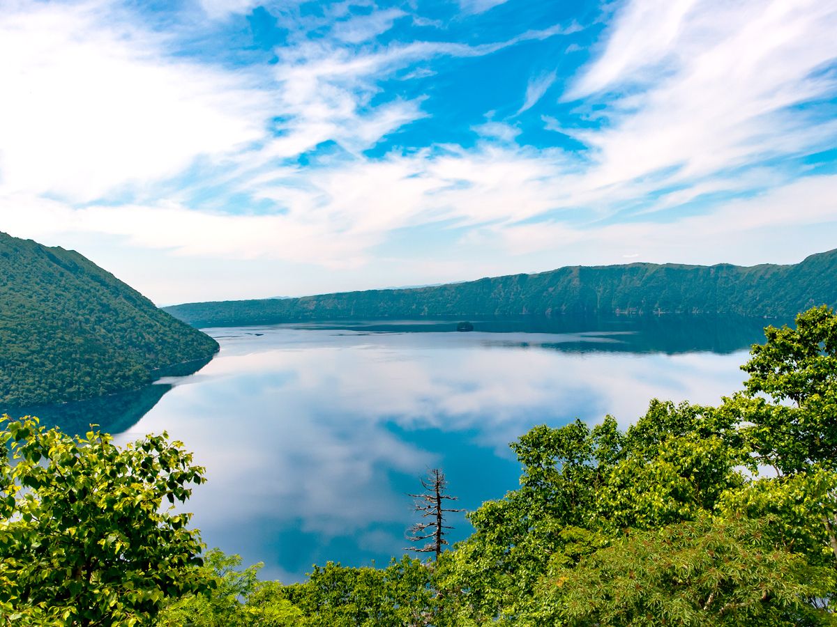 Clear waters of Lake Mashu, Japan