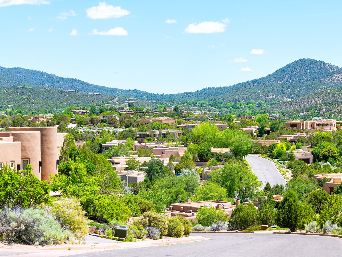 Cityscape of Santa Fe, New Mexico
