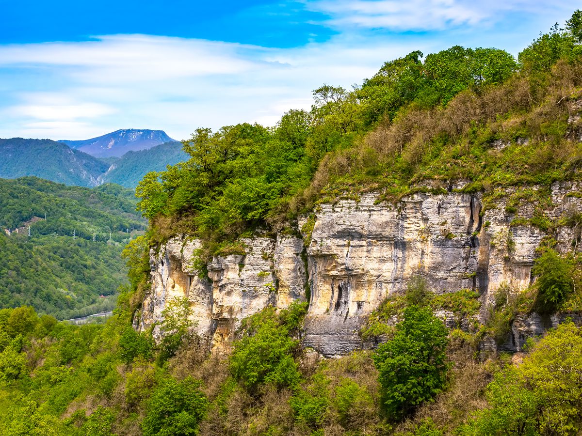 Forested valley in Russia