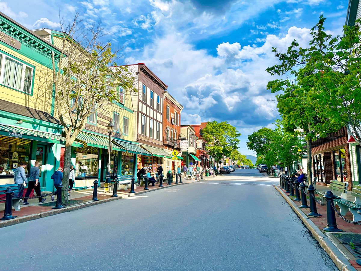 Main Street in Bar Harbor, Maine