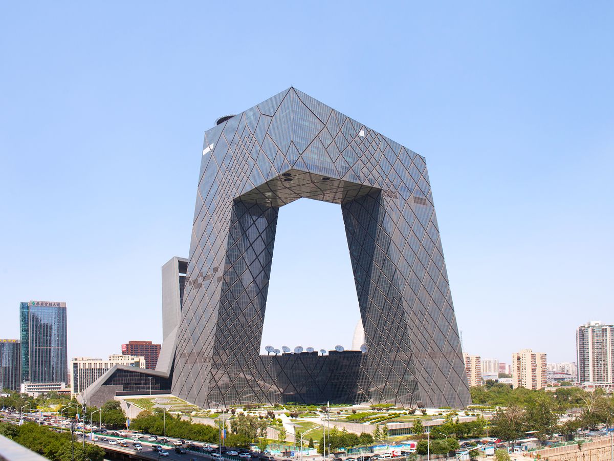 CCTV Headquarters building in Beijing, China
