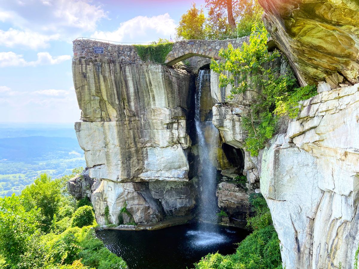 Waterfall on Lookout Mountain in Georgia