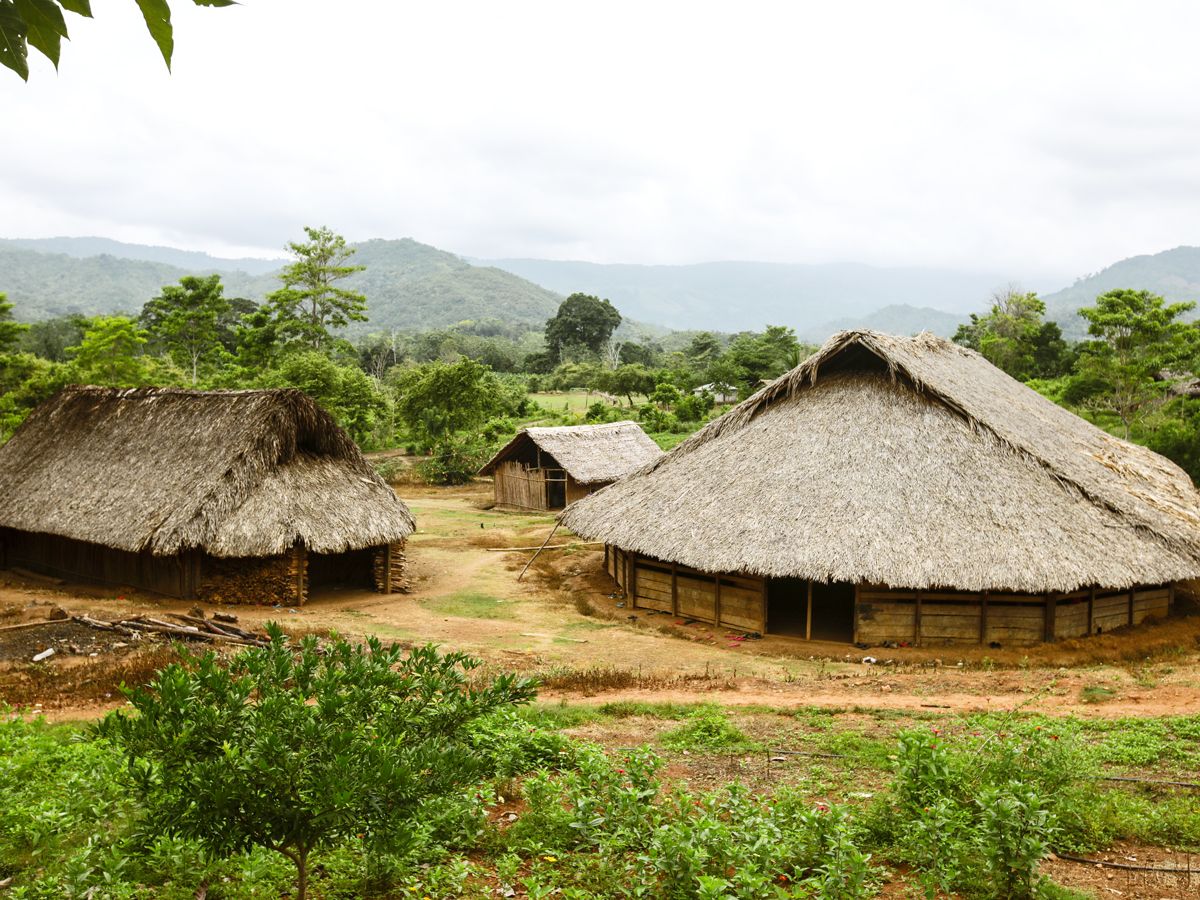 Settlement of Guna Dule Indigenous peoples in the Darién Gap