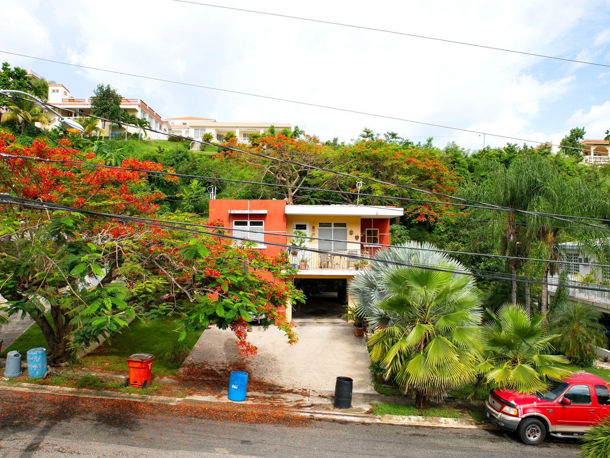 Hillside homes in Puerto Rico