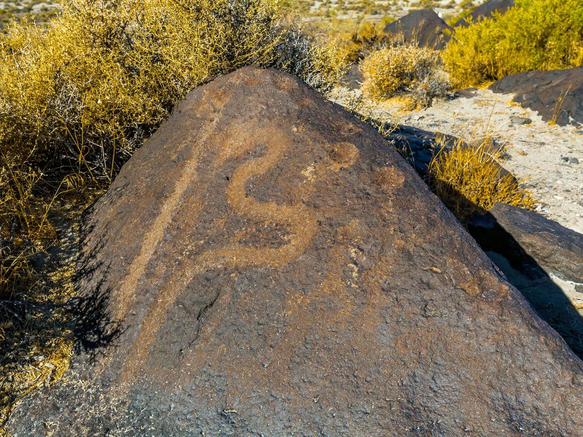 Petroglyphs at the Grimes Point Archaeological Area near Fallon, Nevada