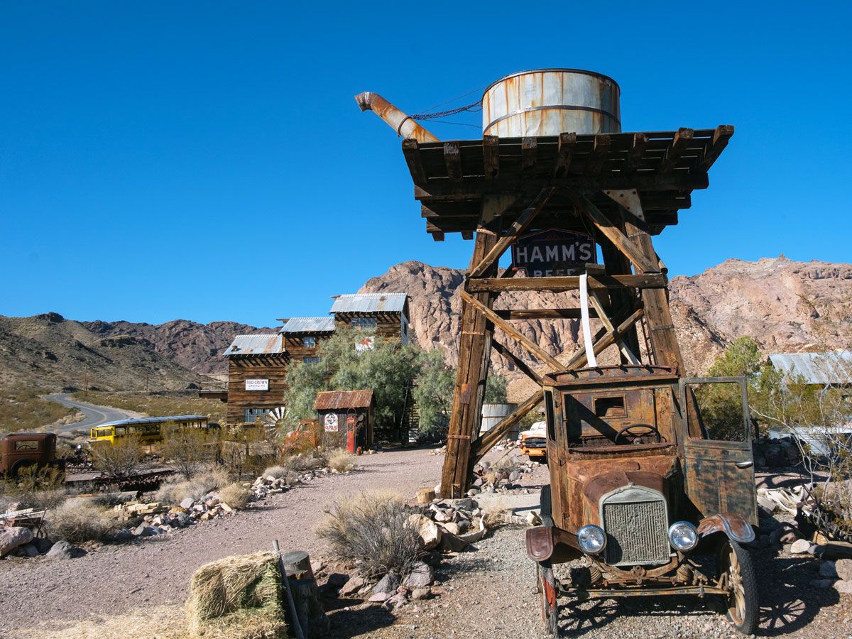 Nelson ghost town in Eldorado canyon near Las Vegas, Nevada