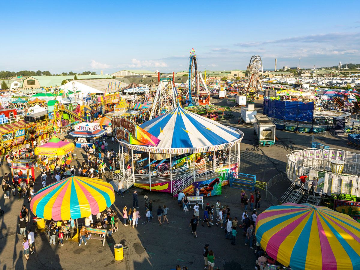 Aerial view of the Great New York State Fair
