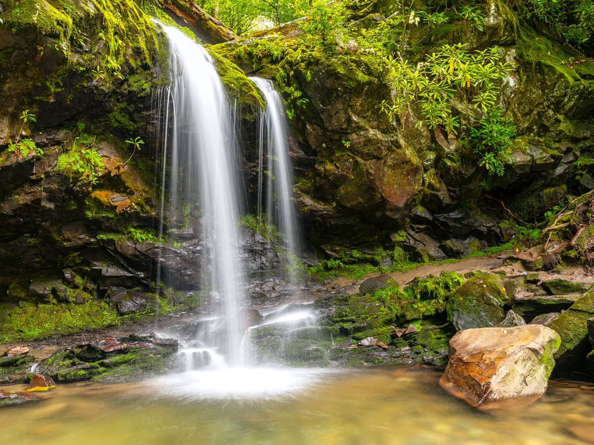 Grotto Falls in Great Smoky Mountains National Park