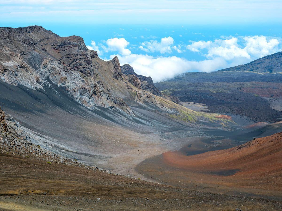 Landscape of Haleakalā National Park  in Hawaii