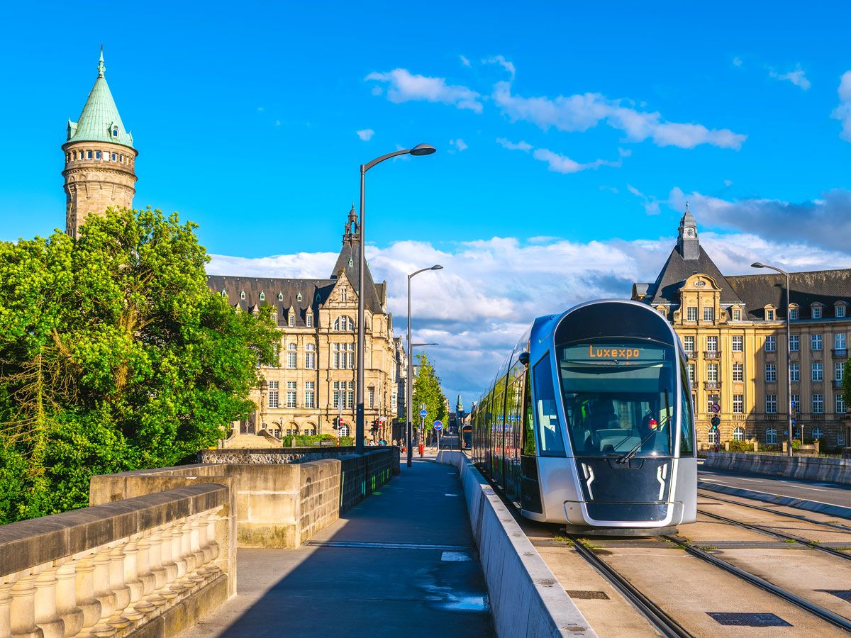 Tram in Luxembourg