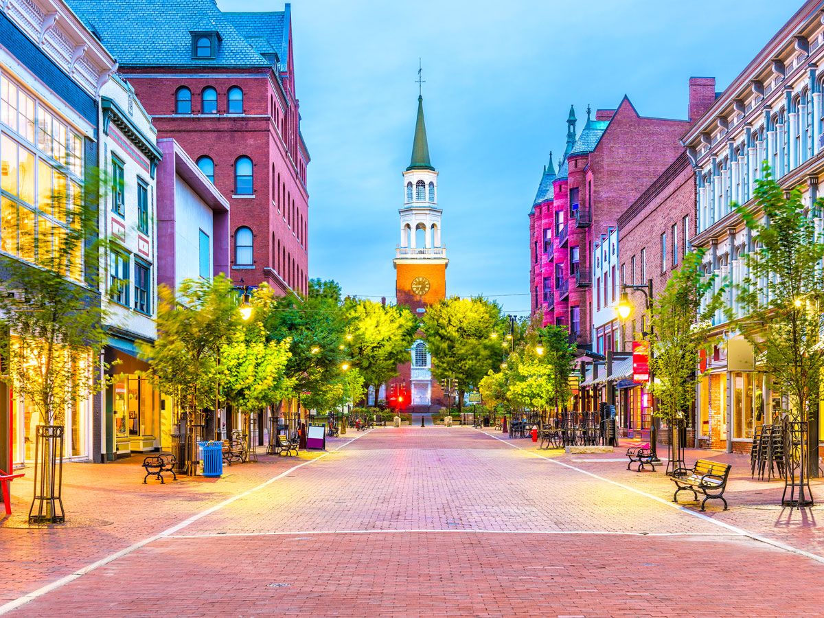 Church Street Marketplace in Burlington, Vermont
