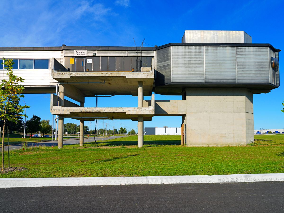 Abandoned building at Mirabel Airport in Montreal, Canada