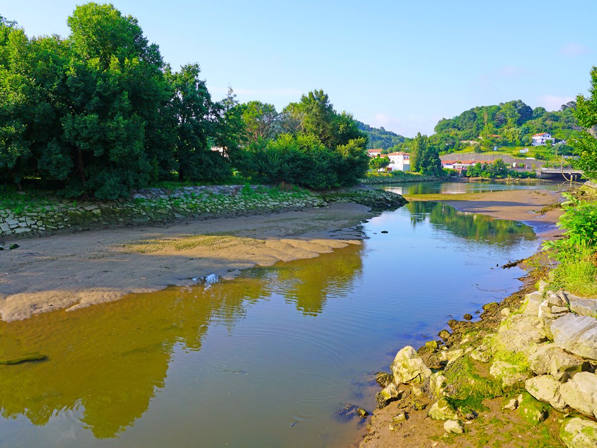 Pheasant Island, seen from France across the Bidasoa River