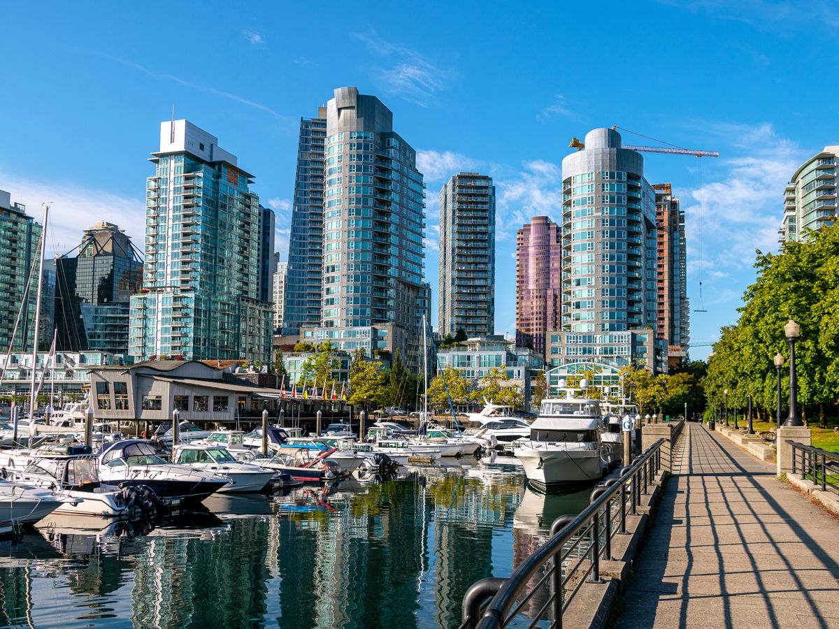 Waterfront condos in Vancouver, Canada