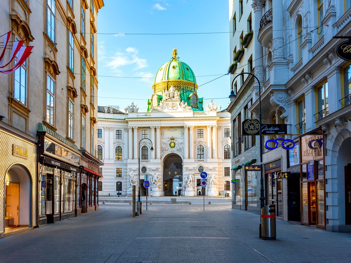 Kohlmarkt shopping street in Vienna, Austria