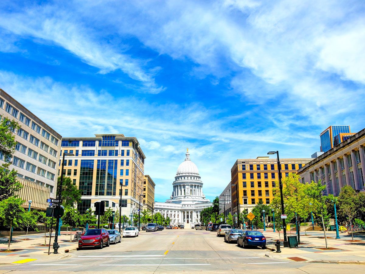 Wisconsin state capitol in Madison