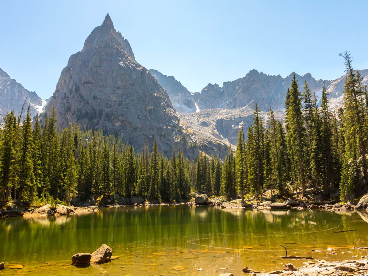 Mirror Lake on a sunny day