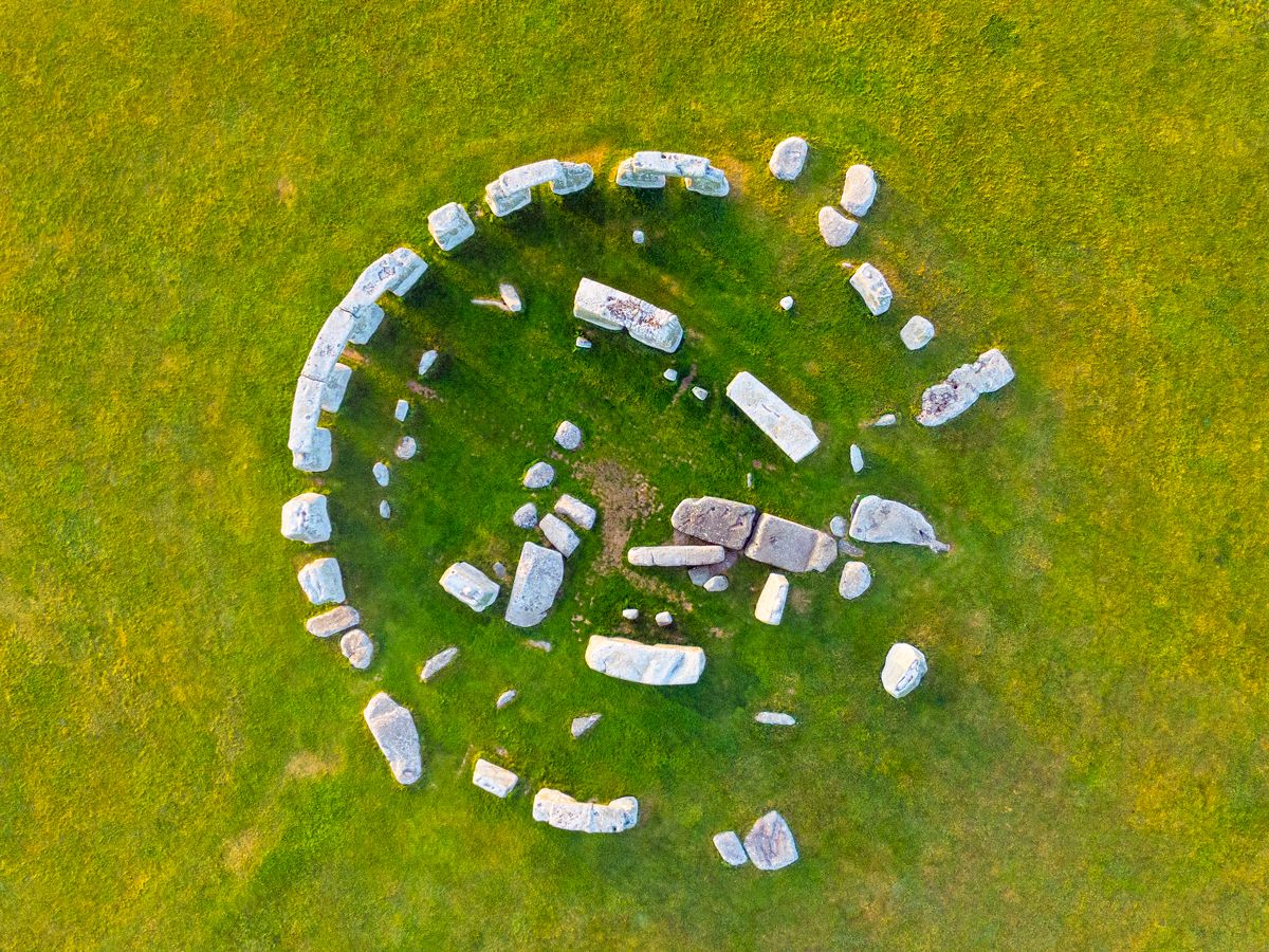Aerial view of Stonehenge