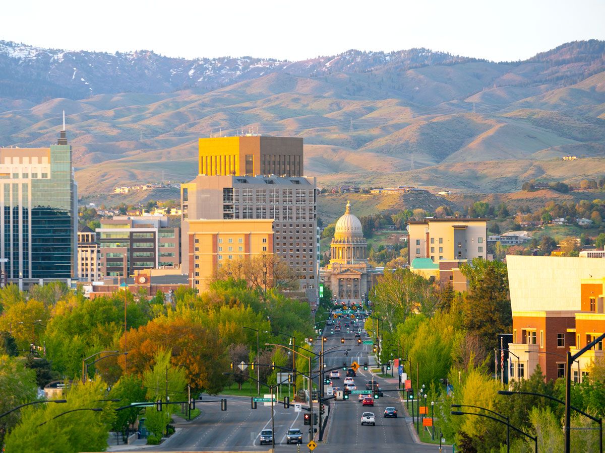 Cityscape of Boise with Idaho State Capitol visible 