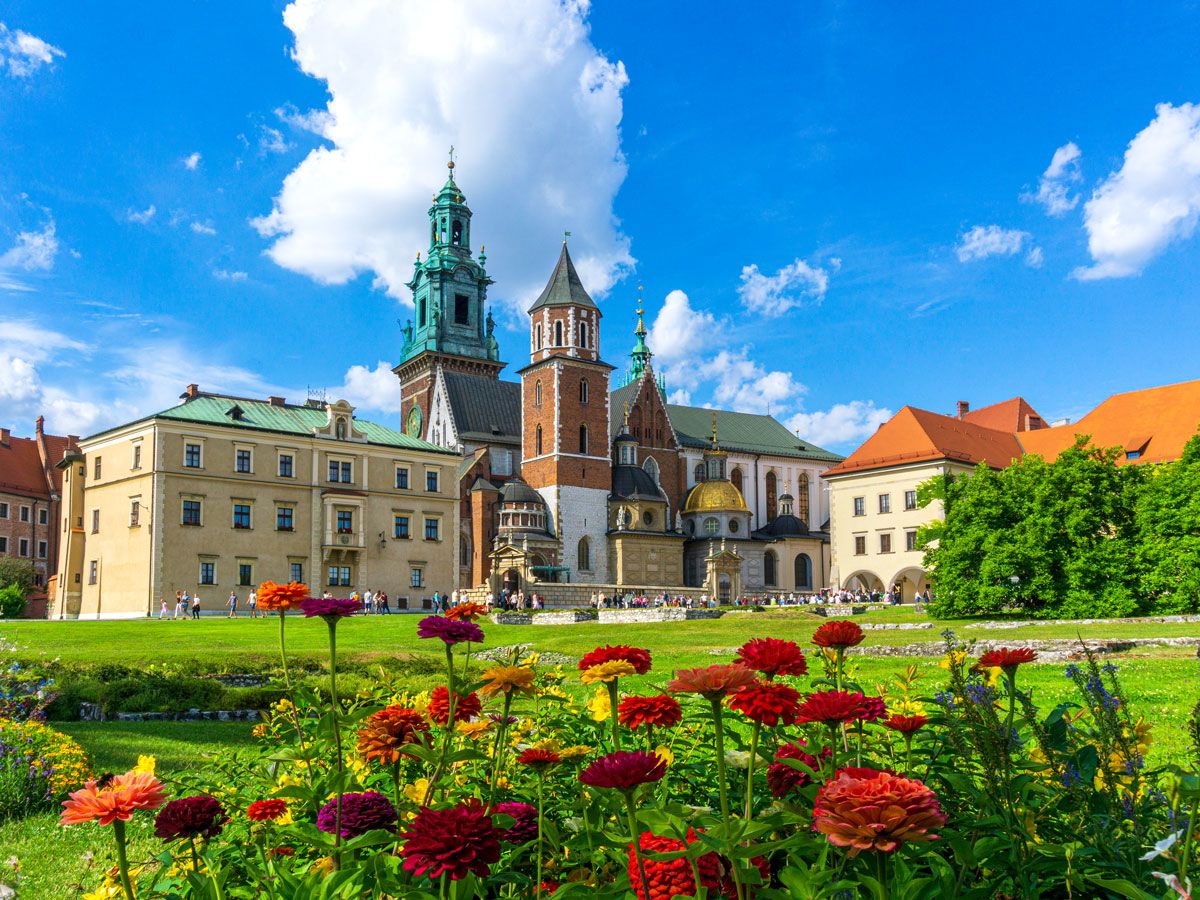 Wawel Royal Castle in Kraków, Poland