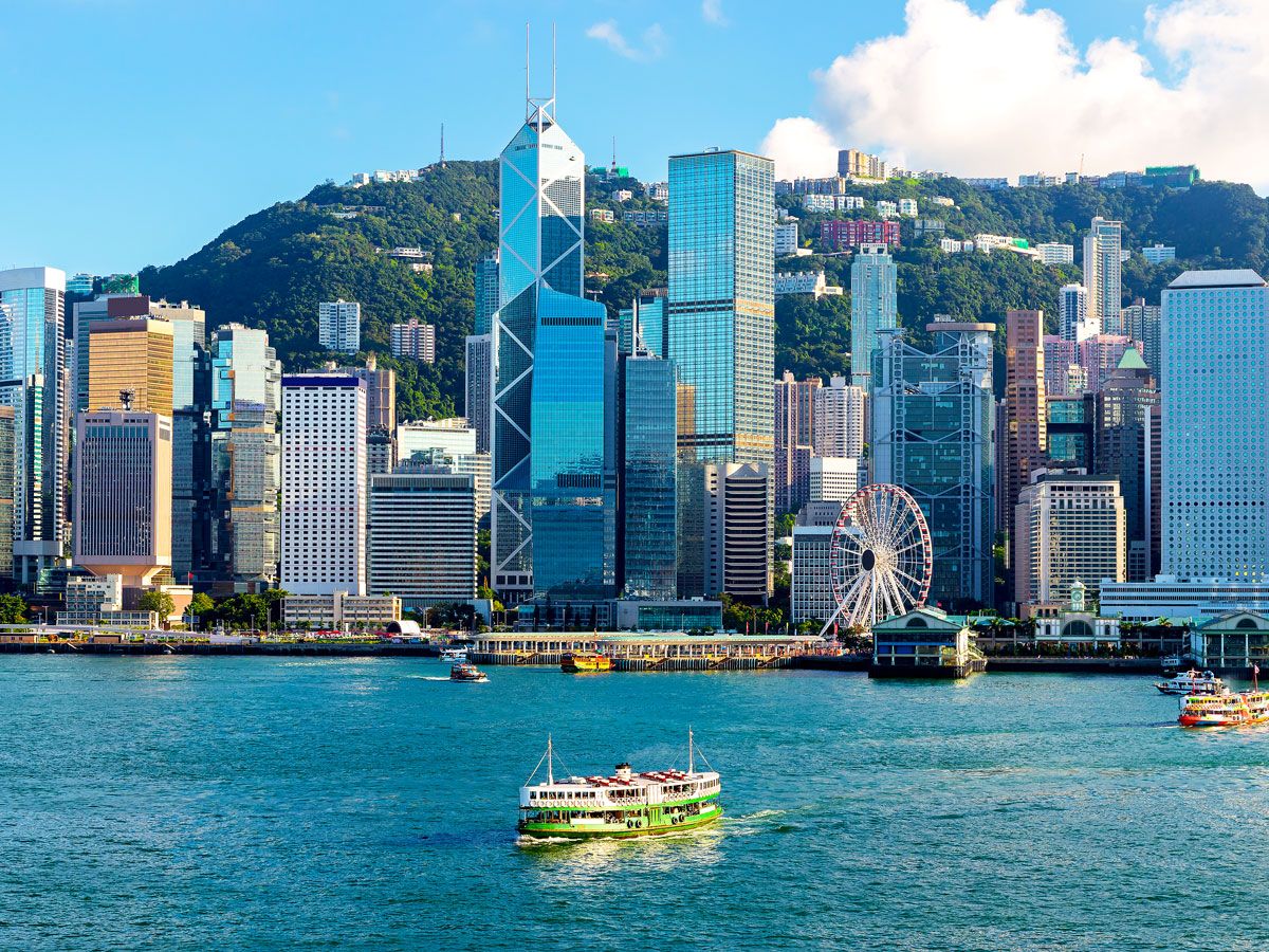 Victoria Harbor and Hong Kong skyline