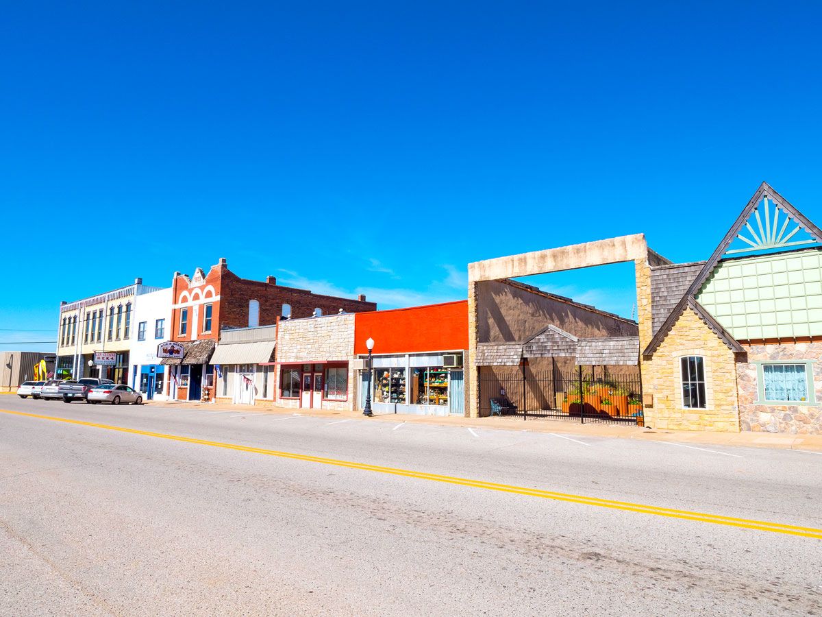 Small town of Stroud, Oklahoma