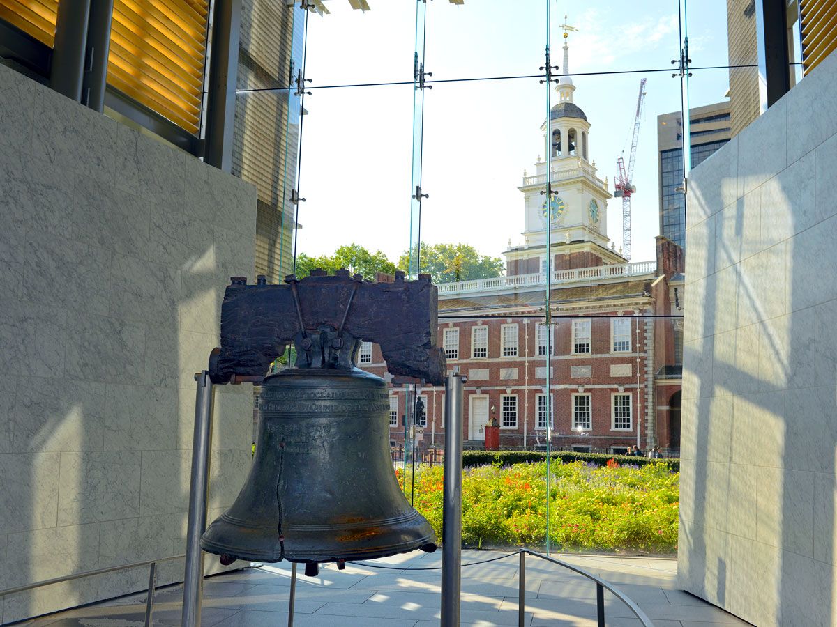 The Liberty Bell in Philadelphia, Pennsylvania 