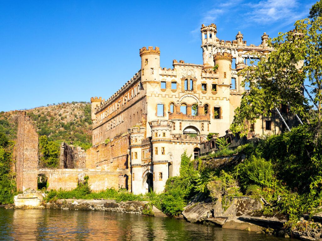Ruins of Bannerman Castle on Pollepel Island in New York