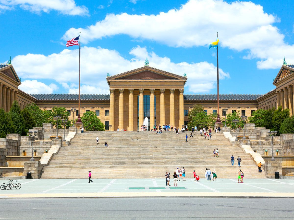 Steps to the Philadelphia Museum of Art