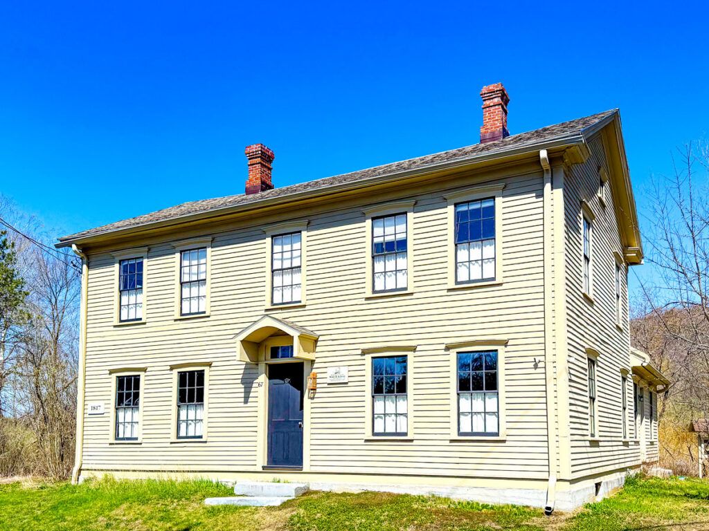 Exterior of the Susan B. Anthony Birthplace in Adams, Massachusetts 