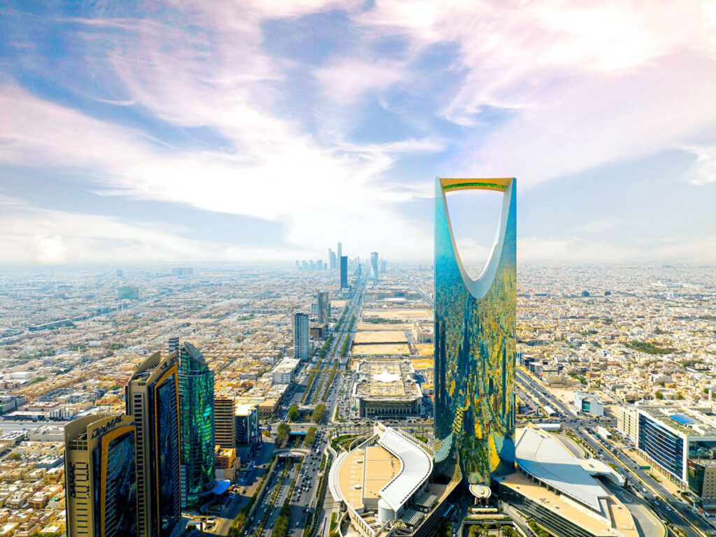 Aerial view of Riyadh, Saudi Arabia