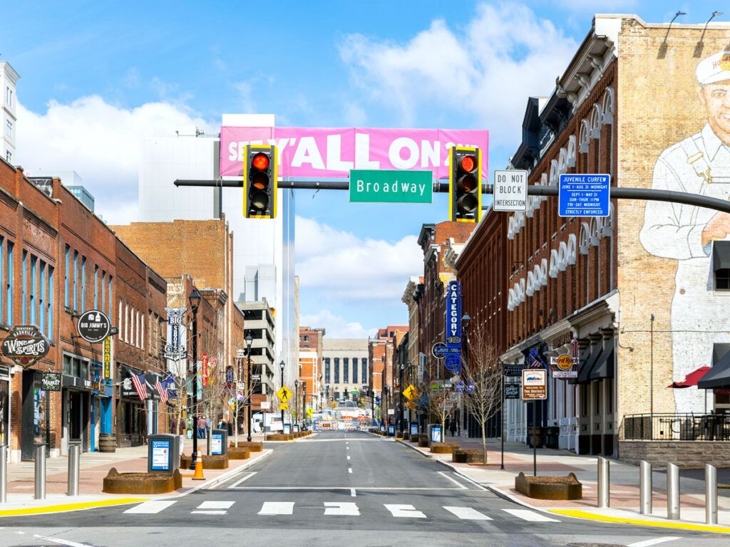 Broadway in Nashville, Tennessee